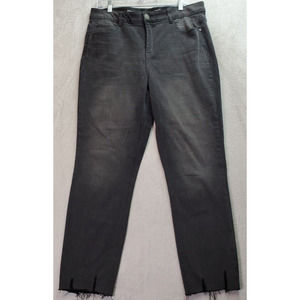 reCreation Flexi Fit Jeans Womens Size 14 Gray Denim Flat Front‎ Straight Leg